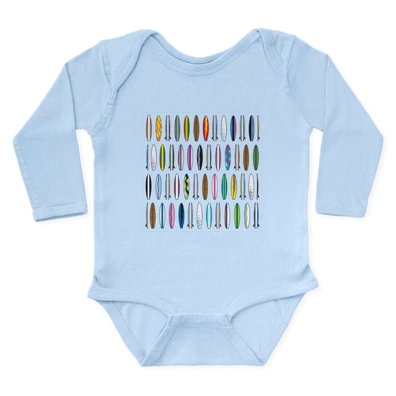 CafePress - Surfboards Long Sleeve Infant Bodysuit - Long Sleeve Cotton Baby Bodysuit