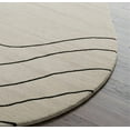 thumbnail image 4 of Modern Cream Irregular Shaped Area Rug – Hand-Tufted Abstract Lines Carpet for Living Room, Soft Neutral Floor Décor – Universal Carpets, 4 of 5