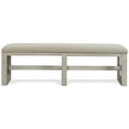 thumbnail image 2 of Riverside Furniture Cascade Upholstered Wood Dining Bench in Dovetail Gray, 2 of 4