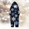 thumbnail image 2 of QTSHPN Family Christmas Pajamas Matching Sets Christmas Print Hooded Loungewear Sleepwear Set Pajamas, 2 of 5