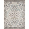 thumbnail image 2 of Ankara Blue/Cream 6'7" x 9' Traditional Rectangle Area Rug, 2 of 3