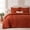 Orange, variant on Lipa Queen Size Comforter Set,5-Piece Bed in a Bag,All Season Bedding Set,Ruched Design,Comforter,Pillowcases and Shams,Orange