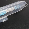 thumbnail image 1 of pitrice Travel Portable Toothbrush Storage Box Plastic Lightweight Clear Toothbrush Holder Organizer Case Protector, 1 of 8