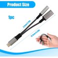 thumbnail image 3 of Adaptador USB C a Jack de 3,5 mm con Chip DAC, Audio 2 en 1 y Carga PD de 60 W, Coatible con Dispositivos USB-C, Adaptador de Carga rápida Tipo C Coatible con 15/Pro/MAX, S24/S23, 3 of 5