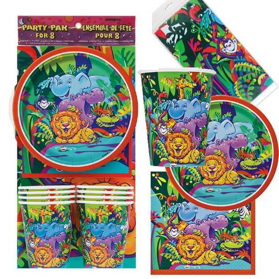 Unique Smiling Safari Party Kit - 25 Piece, Holiday Animals & Insects