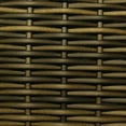 thumbnail image 5 of 5 Piece Brown and Red Weaved Wicker Outdoor Chair and Dining Table Set, 5 of 5