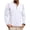 White, variant on Athletic Long Sleeve T Shirts for Men Casual Solid Color Button Up Round Neck Long Sleeved Shirt