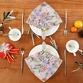thumbnail image 4 of Coolnut Set of 4 Fresh Wildflowers Satin Napkin Square 20 Inches Table Napkins Soft Smooth Decorative Napkins for Wedding Banquet Party Decoration, 4 of 6