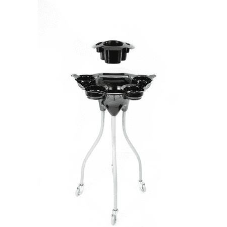 - Professional Salon Spa Chemical Coloring Service Tray Rolling Hair Color Multi-Function Trolley Cart with Foil Roll Dispenser