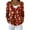 Deep Red, variant on Women's Fashion Long Sleeve Christmas Snowman Snowflake Print Jacket Cardigan for Holiday Party and Casual Daily Wear,Army Green,L
