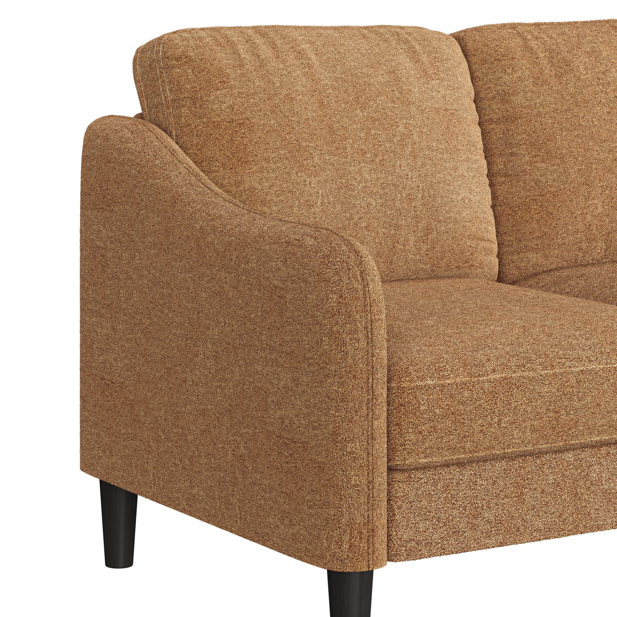 Mainstays Westley Swoop Arm Sofa, Burnt Orange
