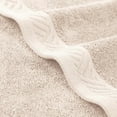 thumbnail image 6 of Superior Basketweave Egyptian Cotton Solid 3 Piece Towel Set, Ivory, 6 of 9