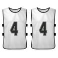 thumbnail image 4 of Chaleco 6 PCS Adultos Fútbol Pinnies Jerseys del equipo de fútbol de secado rápido Deportes juvenile Tomshoo Chaleco, 4 of 7