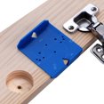 thumbnail image 3 of Guía para taladrar orificios de bisagra Posicionamiento de puertas Gabinetes Localizador de abridor de orificios (D) Likrtyny Para estrenar, 3 of 9