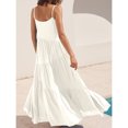 thumbnail image 4 of Vestido fruncido irregular, vestido informal de verano sin mangas para mujer, vestido largo sin mangas para mujer, fiel a su promesa, 4 of 6