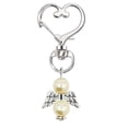 thumbnail image 1 of EGNMCR Keychains Angel Keychain Ring White/Blue Key Chain Baby Shower Favors Pendant Gifts Key chain, 1 of 1