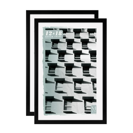 MCS Foundation 16x24 Poster Frame Traditional Brass, Vertical & Horizontal Wall Hanging Large Picture Frame for Photos, Posters & Art Prints (1-Pack)