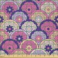 thumbnail image 2 of Ambesonne Bohemian Fabric by the Yard Microfiber, Moroccan Ethnic Feels Art, 5 Yards, Quartz Peach and Pink, 2 of 2