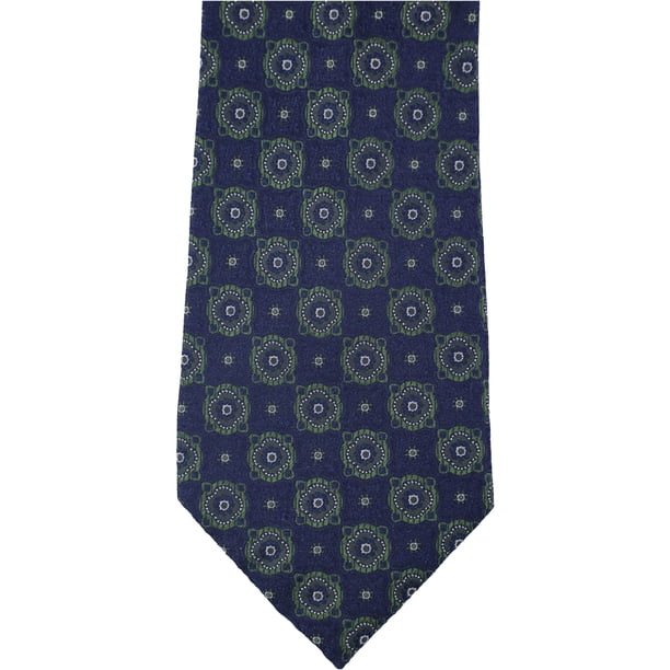 Tasso Elba Mens Corsini Medallion Self-tied Necktie, Verde, Talla única