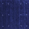 thumbnail image 1 of Ahgly Company Machine Washable Indoor Square Abstract Blue Contemporary Area Rugs, 6' Square, 1 of 4
