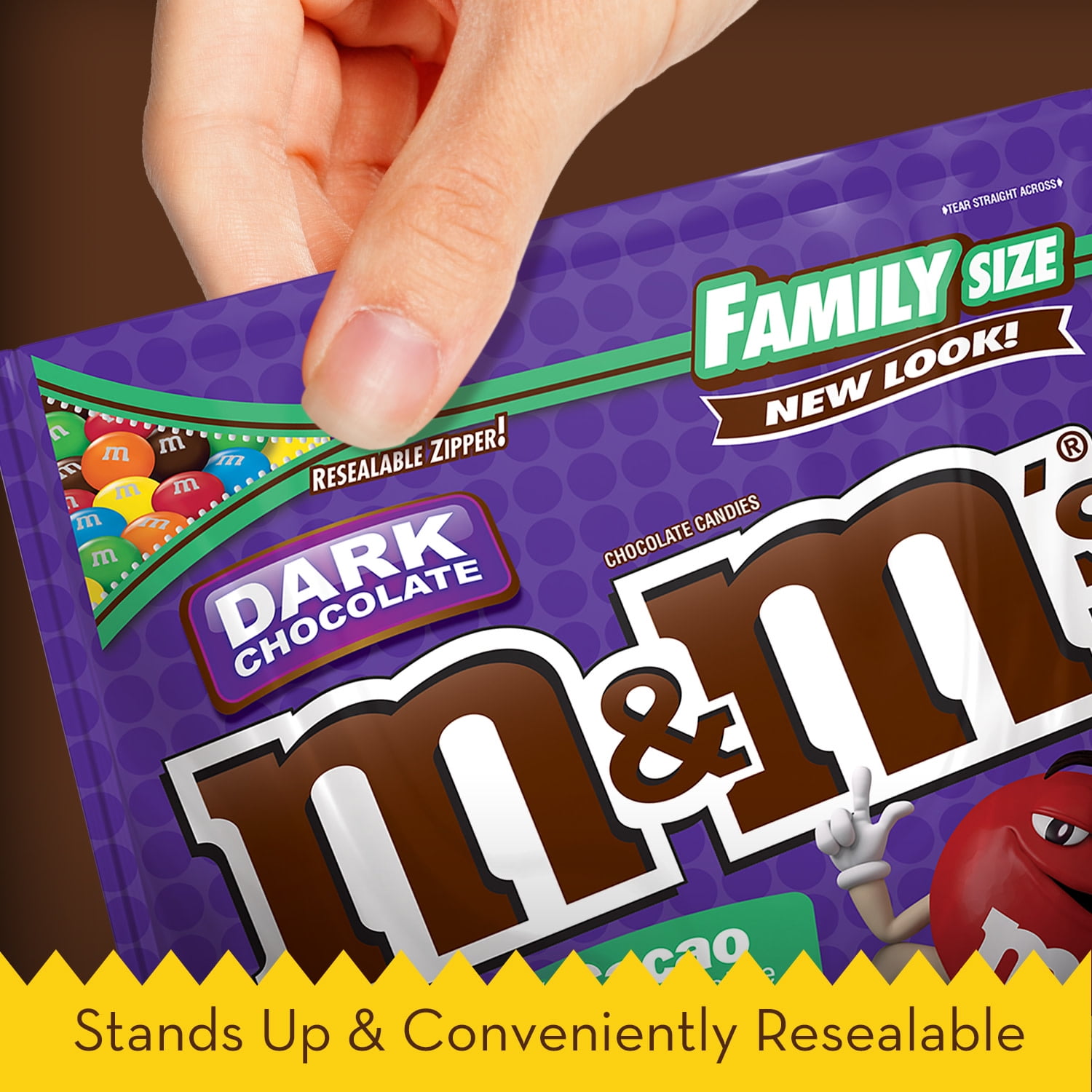 M&M's 50% Cacao Dark Chocolate Candy - 19.2 oz Bag - 2 Pack 