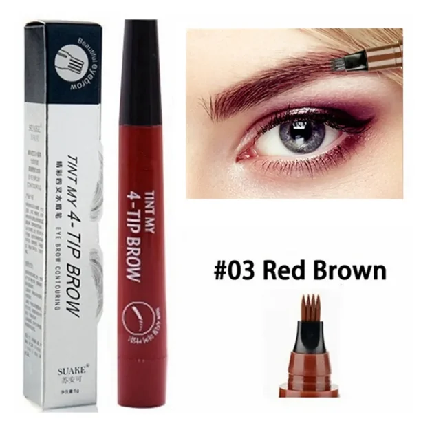 Red eyebrow pencil discount