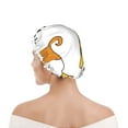 thumbnail image 6 of Yiaed Happy Fall Print Reusable Shower Cap & Bath Cap & Lined, Oversized Waterproof Shower Caps Designed for all Hair Lengths, 6 of 7