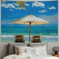 thumbnail image 2 of Patifu Beach Vacation Tapestry Wall Hanging Unique Style Graphic Tapestries for Home Wall Decor Art Living Room Bedroom Farmhouse Dorm 60x50inch, 2 of 6