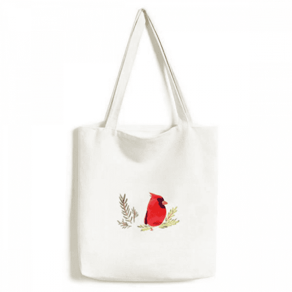 Bird Animal Magpie Red Tote Canvas Bag Shopping Satchel Casual Handbag