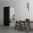 thumbnail image 2 of Hidden Barn | Planum 0310 Black Matte | Sturdy Finished Modern Doors | Magic Concealed Sliding Set 18" x 80", 2 of 5