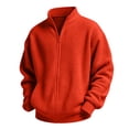 thumbnail image 4 of Children Boys Girls Winter Jacket Solid Color Warm Zipper Stand Collar Coat Sports, 4 of 8