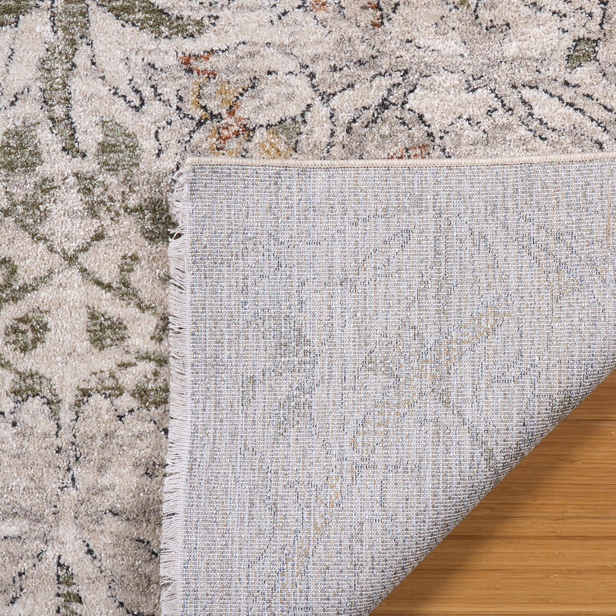 Paradis Hora Transitional Floral Beige Area Rug, 6x9
