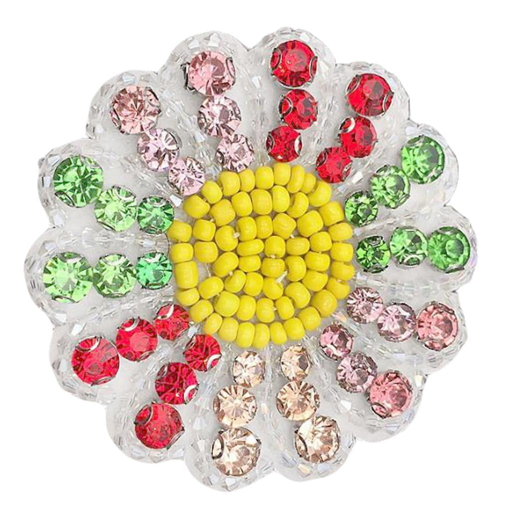 5Pc Flower Patches Sew on/Iron on Applique Embroidered Badge Bag Dress Craft S 5Pc Flower Patches Sew on/Iron on Applique Embroidered Badge Bag Dress Craft S