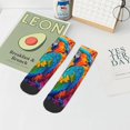 thumbnail image 7 of Naloa Vibrant Parrot Splash Art Ankle Socks for Women Non Slip Socks No Show Socks Classic Low Cut Casual Socks Casual Socks, 7 of 7