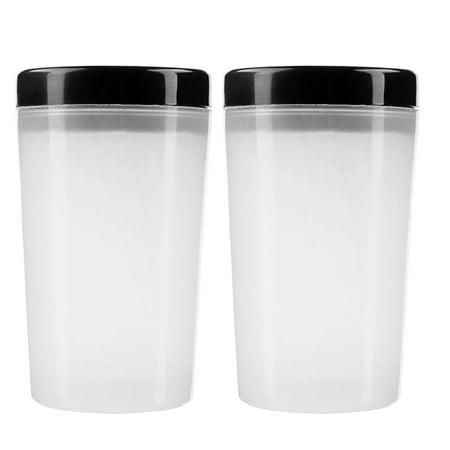 

2pcs Nail Phototherapy Pen Holder Plastic Cup Functional Pen Wash Bucket Portable Washing Tool for Manicure(White)