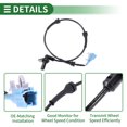 thumbnail image 4 of Unique Bargains ABS Wheel Speed Sensor ABS Sensor Anti-lock Braking System Sensor for Nissan X-Trail T30 2004-2007 No.47901EQ010 Rear Left, 4 of 7
