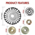 thumbnail image 6 of BAOKALER 6 inch Trimmer Blade, Steel Wire Gas String Trimmer Head, Compatible with Mainstream Gasoline Lawn Mowers, 6 of 6
