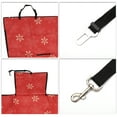 thumbnail image 3 of Unique Bargains 1 Pc Waterproof Pet Car Seat Cover for Dog Cat Paw Prints Red, 3 of 6