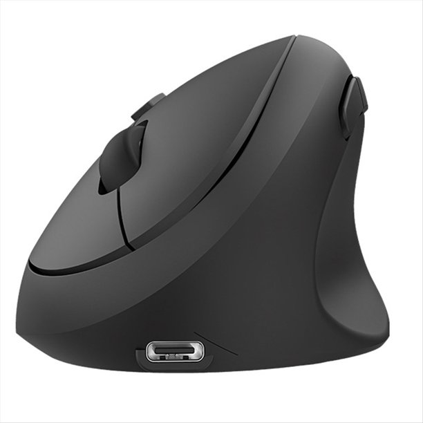 RatóN ErgonóMico Vertical InaláMbrico Bluetooth, Recargable, Clics Silenciosos, 1600 DPI Ajustables, ConexióN 2.4G