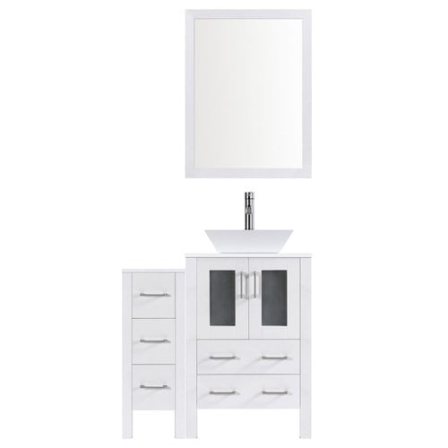 Lesscare Modern 42 Single Bathroom Vanity Set With Mirror Com - Single Bathroom Vanity Sink Set Lesscare Modern 42 Single Bathroom Vanity Set With Mirror Com - Single Bathroom Vanity Sink Set