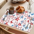 thumbnail image 3 of Independence Day Placemats Set of 2, American Flags Non-Slip Place Mats Washable Table Mats for Kitchen Dining Table Decorations Indoor/Outdoor, 3 of 9
