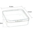 thumbnail image 4 of 6 cajas organizadoras de plástico para guardar cuentas, con tapa abatible. Estuche pequeño de plástico, mini cajas cuadradas para manualidades y arte., 4 of 4