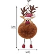 thumbnail image 2 of Hunpta Christmas Decorations Christmas Elk Personalized Diy Plush Cartoon Keychain Bag Plush Car Keychain Pendant, 2 of 2