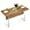 Brown, variant on Ivinta Dining Table with Glass Legs, 55 inches Kitchen Table for 4/6 for Dinner Kitchen Dining Room (White)