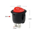 thumbnail image 2 of 10PCS 12v Round Rocker Switch ON/OFF 2 Pin SPST Camper Van Caravan Motorhome, 2 of 11