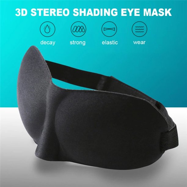 1Pcs 3D Máscara Para Dormir Natural De Ojos Cubierta De Sombra Parche Mujeres Hombres Suave Portátil Viaje huangjie unisex