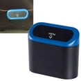thumbnail image 3 of Miulika Car Trash Can with Lid Trash Container Pocket Storage for Office Home Blue, 3 of 9