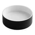 thumbnail image 1 of Ancona Lavabo de Salle de Bain Rond en Pierre Acrylique Pure, Fini Blanc Mat et Noir Mat, 1 of 7