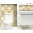 thumbnail image 4 of HomeRoots 399841 5 x 5 in. Golden Yellow Retro Peel & Stick Removable Tiles, 4 of 9