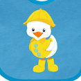 thumbnail image 4 of Inktastic Cute Duck, Baby Duck, Duck in Raincoat, Rain Boys or Girls Baby Bib, 4 of 4